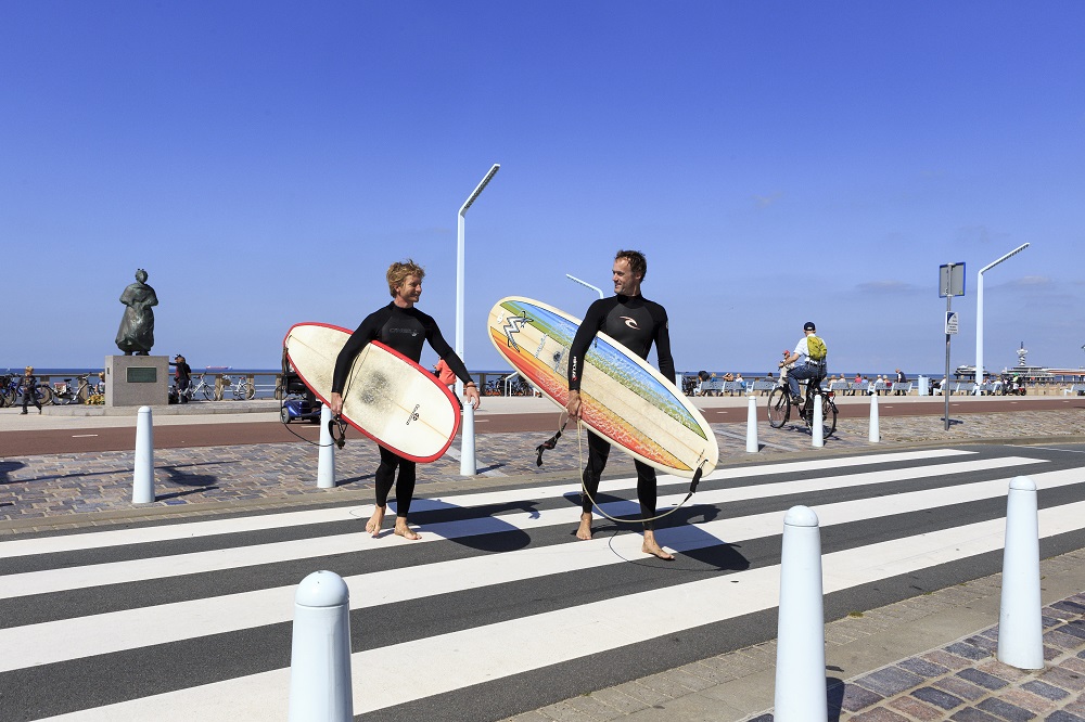 Netherlands, Den Haag. Scheveningen strand & boulevard