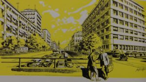 Voorstel stadsautoweg uit 1957