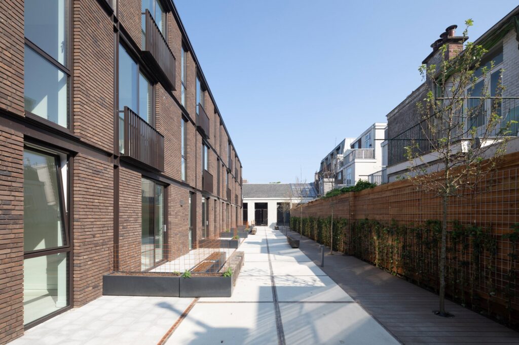 sociale woningbouw aan binnentuin ontwerp hve architecten